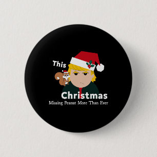 Badge Rond 5 Cm Justice Pour L'Arachide L'Écureuil - Noël Noël S