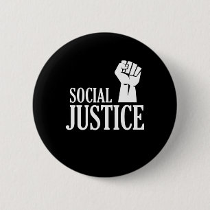 Badge Rond 5 Cm Justice sociale Premier cadeau pour l'égalité des