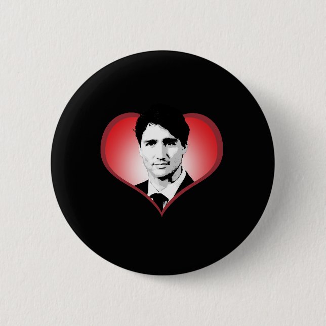 Badge Rond 5 Cm Justin Trudeau Heart -.png (Devant)