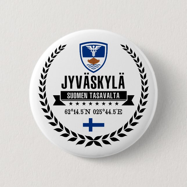 Badge Rond 5 Cm Jyväskylä (Devant)