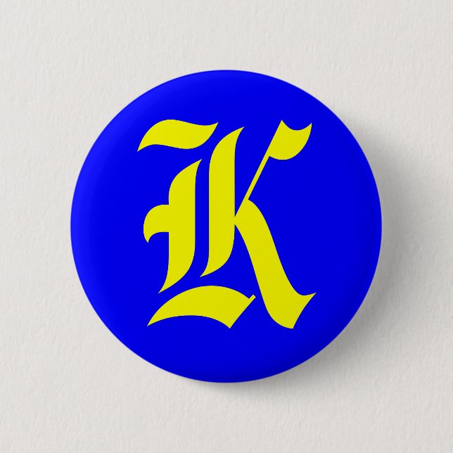 BADGE ROND 5 CM K - ANCIEN ANGLAIS (Devant)