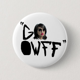 Badge Rond 5 Cm k RIZZ INDIQUE que "DISPARAISSENT OwFF "