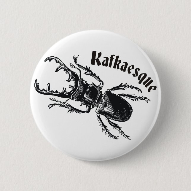 Badge Rond 5 Cm Kafkaïen (Devant)