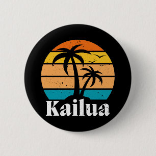 Badge Rond 5 Cm Kailua Retro Vintage