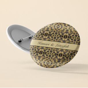 Badge Rond 5 Cm KaleidoCheetah, coutume