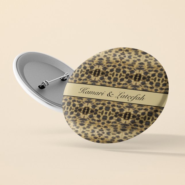 Badge Rond 5 Cm KaleidoCheetah, coutume (Créateur téléchargé)