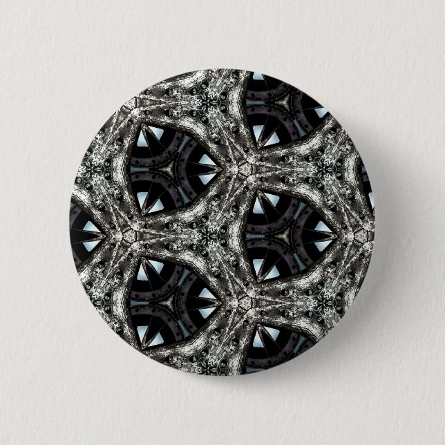 Badge Rond 5 Cm Kaléidoscope architectural gothique (Devant)