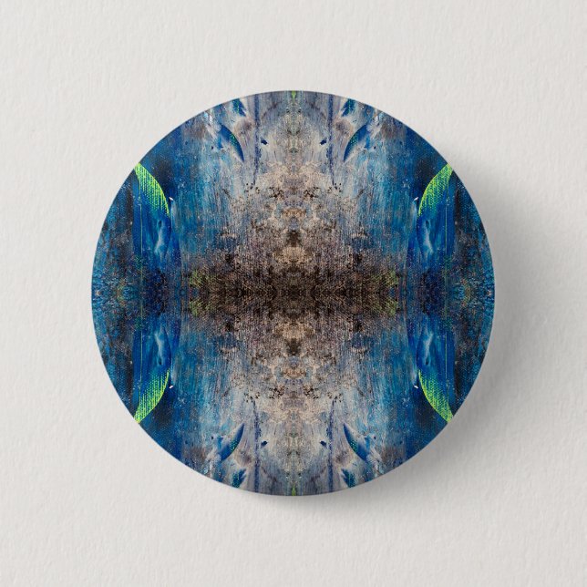 Badge Rond 5 Cm Kaléidoscope joue un mandala légèrement abstrait (Devant)