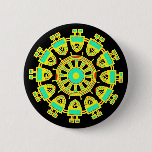 Badge Rond 5 Cm Kaleidoscopic 110714(1)