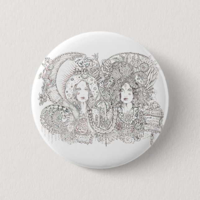 Badge Rond 5 Cm kali et Guadalupe (Devant)