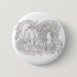Badge Rond 5 Cm kali et Guadalupe