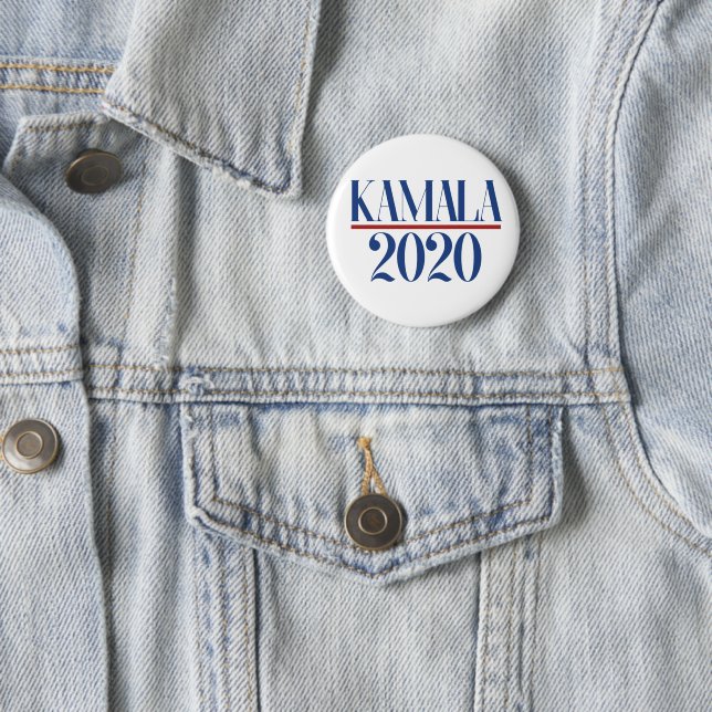 Badge Rond 5 Cm Kamala 2020 Démocrate Kamala Harris pour le Présid (En situation)