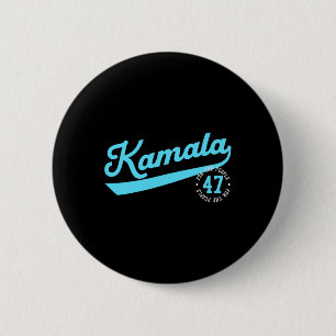 Badge Rond 5 Cm Kamala Athletic Team 47ème Président Pour Le Peupl
