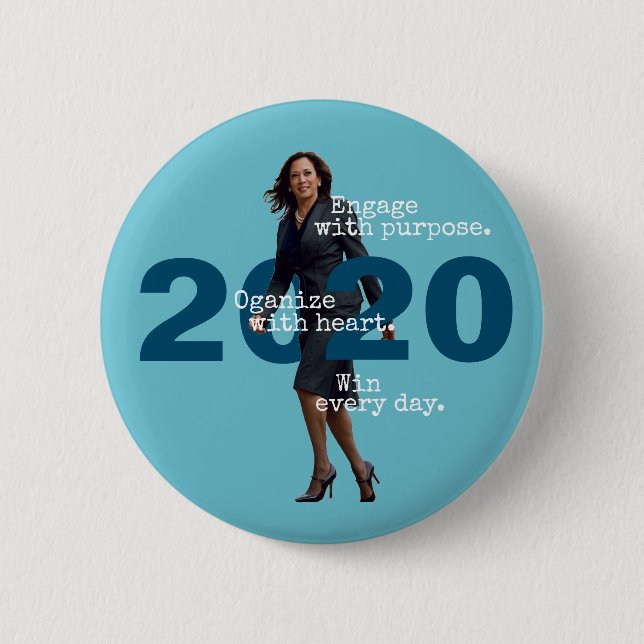 Badge Rond 5 Cm Kamala Harris 2020 (Devant)