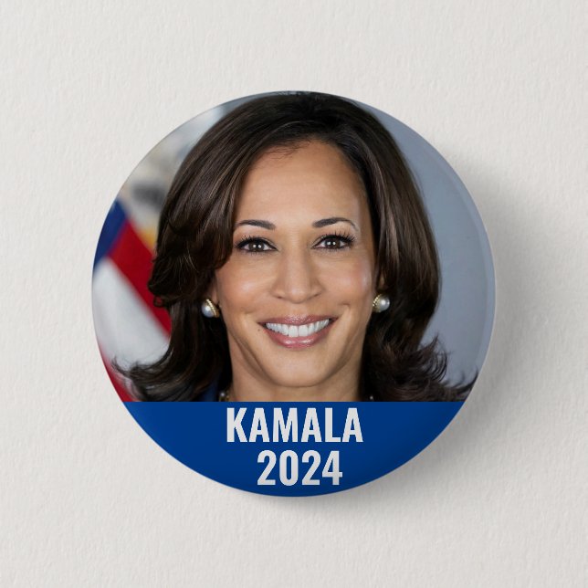 Badge Rond 5 Cm Kamala Harris 2024 (Devant)