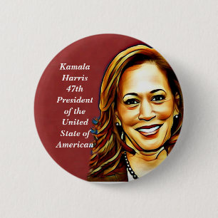 Badge Rond 5 Cm Kamala Harris-2024_