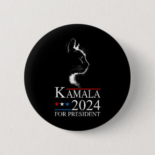 Badge Rond 5 Cm Kamala Harris 2024 Pour L'Élection Du Président Fu