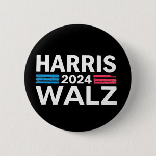 Badge Rond 5 Cm Kamala Harris 2024 Président Comma La Funny Casque