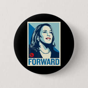 Badge Rond 5 Cm Kamala Harris Forward