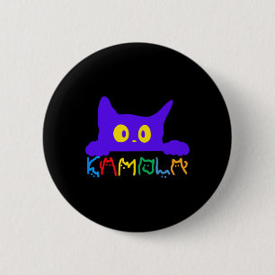 Badge Rond 5 Cm Kamala Harris Funny Chat Lettres Typographie Alpha