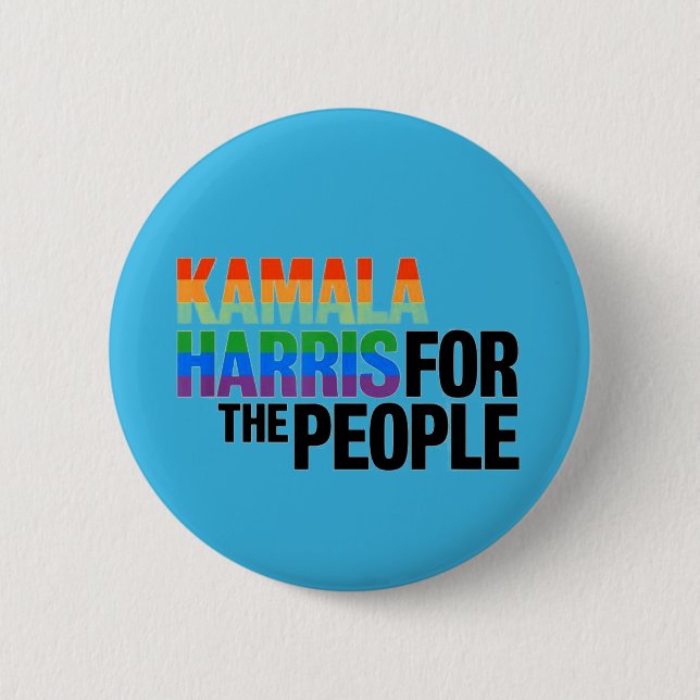 Badge Rond 5 Cm Kamala Harris Pour Le Peuple (Devant)