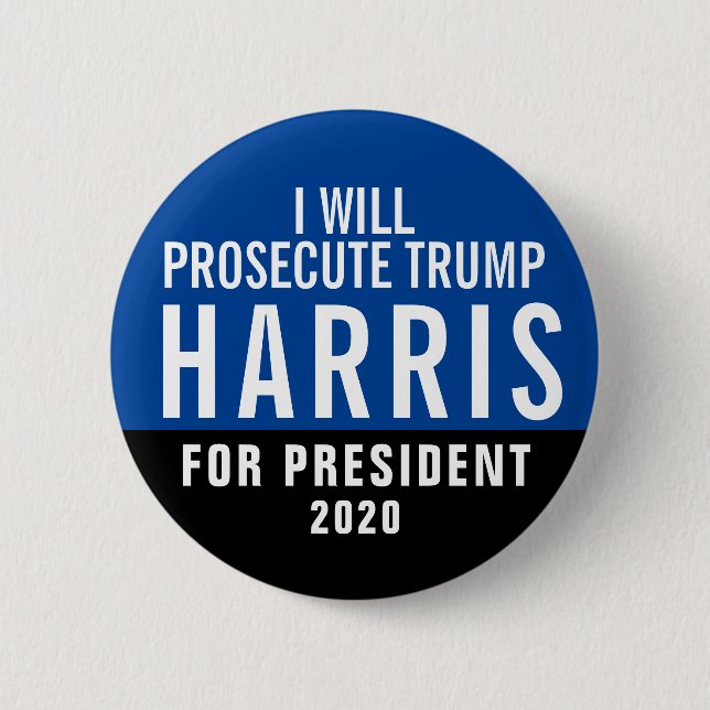 Badge Rond 5 Cm Kamala Harris pour le président 2020 (Devant)