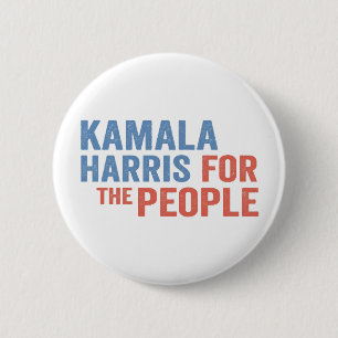 Badge Rond 5 Cm Kamala Harris pour les démocrates électoraux popul