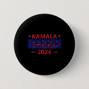 Badge Rond 5 Cm Kamala Harris Pour Président 2024 Yard Sign Design