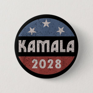 Badge Rond 5 Cm Kamala Harris présidente Kamala Harris 2028