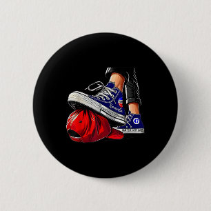 Badge Rond 5 Cm Kamala Harris talons Haut Sur Le Casquette Rouge