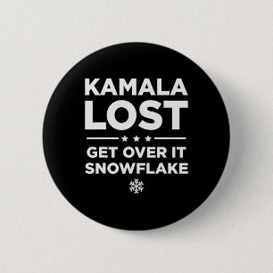 Badge Rond 5 Cm Kamala Perdue S'En Sortir Feu De Neige - Trump Gag