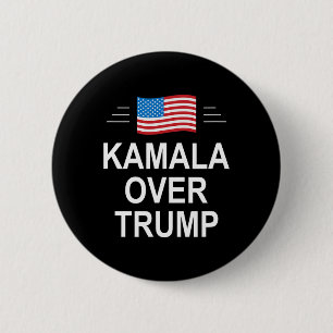 Badge Rond 5 Cm Kamala sur Trump parti conservateur pro-Trump 2024