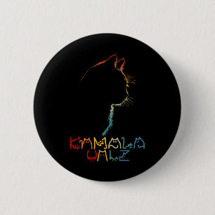 Badge Rond 5 Cm Kamala Wheimer Laisser Positive Funny Chat Lady