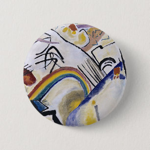 Badge Rond 5 Cm Kandinsky Expressionniste Abstrait Peinture Cossac
