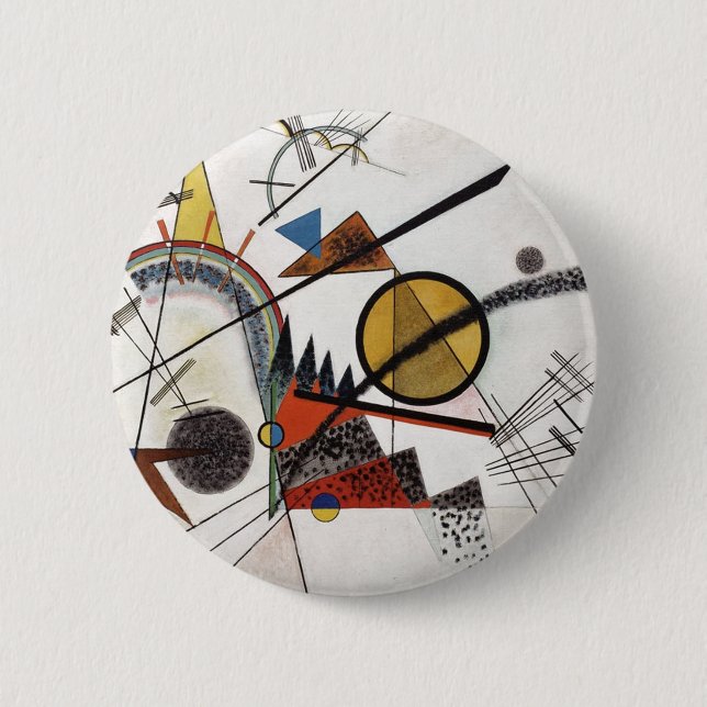 Badge Rond 5 Cm Kandinsky Expressionniste Peinture Abstraite (Devant)