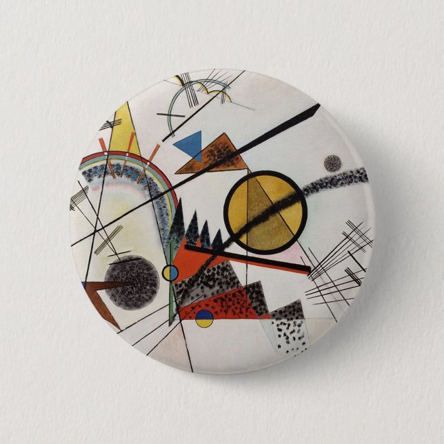 Badge Rond 5 Cm Kandinsky peinture Abstraite Maître d'Art Moderne (Devant)