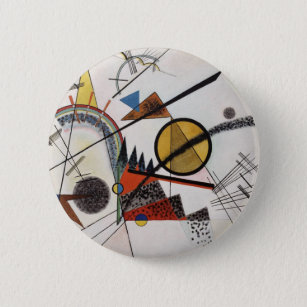 Badge Rond 5 Cm Kandinsky peinture Abstraite Maître d'Art Moderne