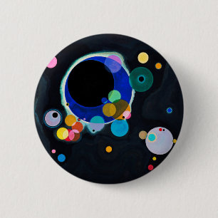 Badge Rond 5 Cm Kandinsky Plusieurs cercles Abstraits