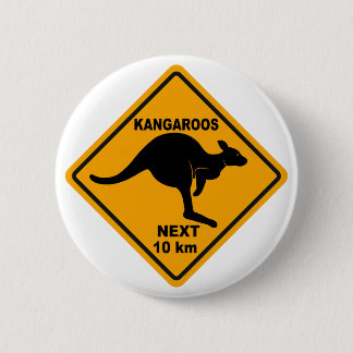 Badge Rond 5 Cm Kangourous 10 prochains kilomètres