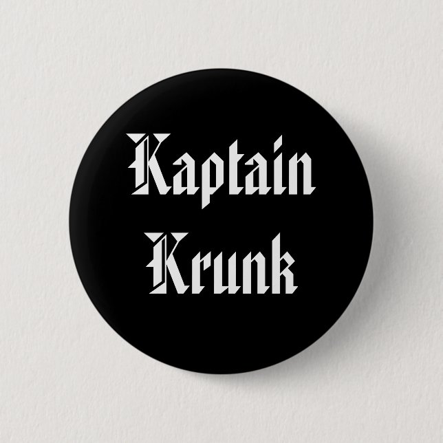 Badge Rond 5 Cm Kaptain Krunk (Devant)