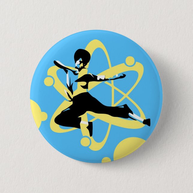 Badge Rond 5 Cm Karaté (Devant)