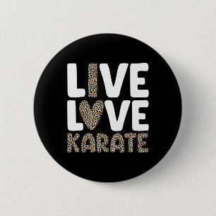 Badge Rond 5 Cm Karaté Art Pour Hommes Femmes Enfants Arts Martiau