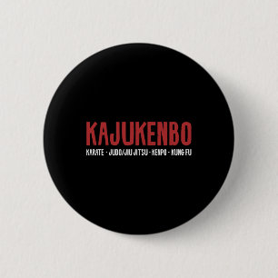 Badge Rond 5 Cm Karate de Kajukenbo Judo Jiu Jitsu Kenpo Kung Fu