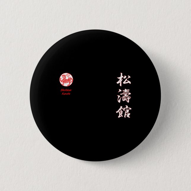 Badge Rond 5 Cm Karaté de Shotokan (Devant)