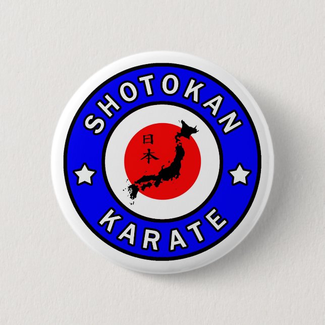 Badge Rond 5 Cm Karaté de Shotokan (Devant)