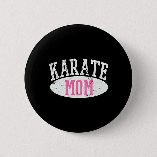 Badge Rond 5 Cm Karate Maman 2 (Devant)