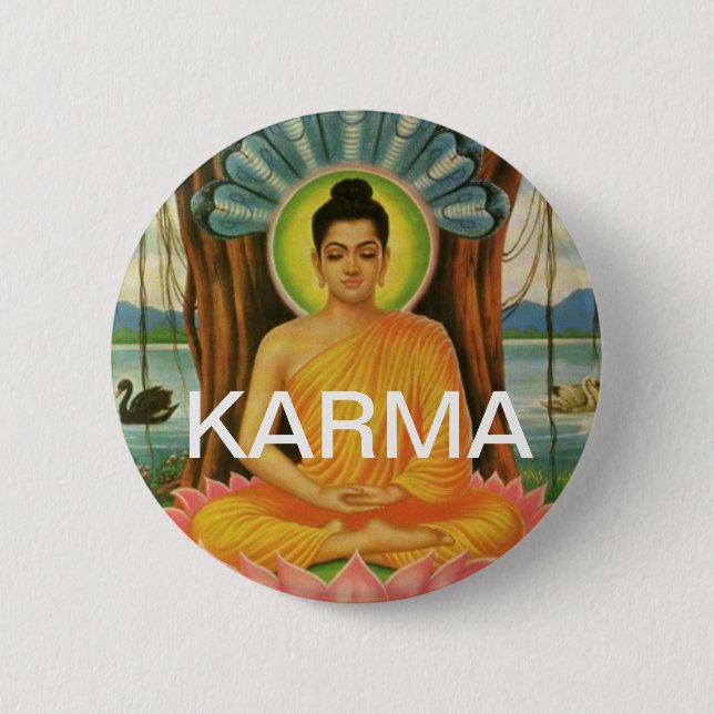 BADGE ROND 5 CM KARMA (Devant)