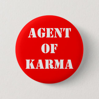 Badge Rond 5 Cm Karma d'Agentof