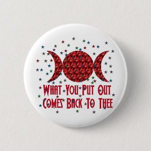 Badge Rond 5 Cm Karma de Wiccan