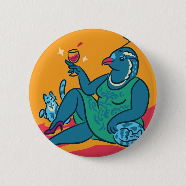 Badge Rond 5 Cm Katie Birdsona Pin (Devant)